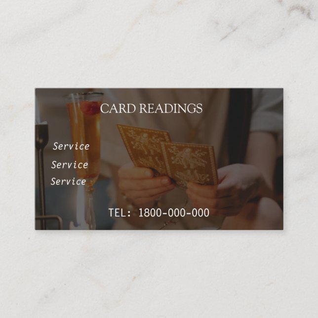 TAROT READING EDITABLE CARD (Front)