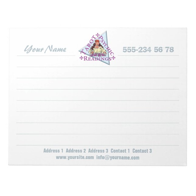 Tarot Reading - Notepad (Front)