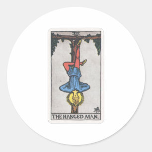 Tarot The hanged man Classic Round Sticker
