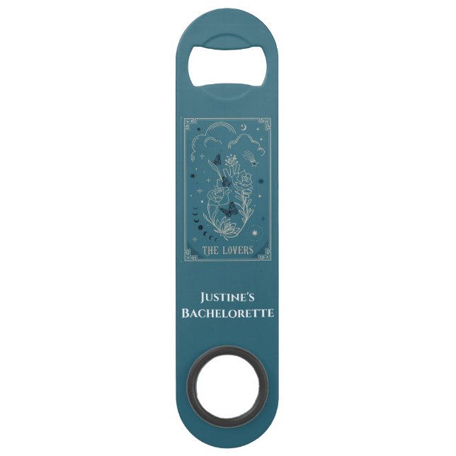 Tarot The Lovers Bachelorette Party Bar Key (Front)