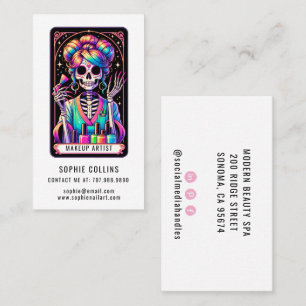 Tarot Theme Makeup Artist Business Card