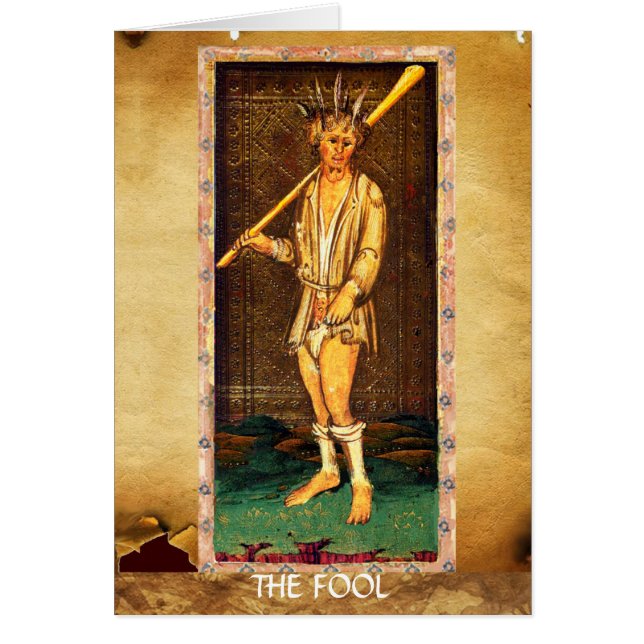 TAROTS DE RENAISSANCE ANTIQUE / FOOL (Devant)