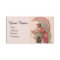 TAROTS / LADY OF THE MOON WITH FLOWERS IN PINK
