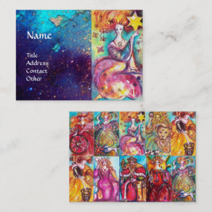 TAROTS OF LOST SHADOWS STAR Moon,Sun,Justice Business Card