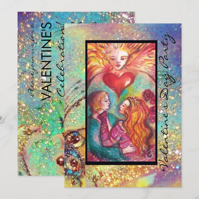 TAROTS OF LOST THE SHADOWS,LOVERS Valentine's Day Invitation (Front/Back)