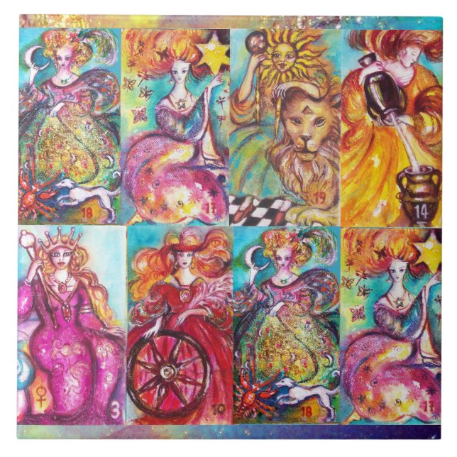 TAROTS OF THE LOST SHADOWS /STAR,MOON,SUN,EMPRESS TILE (Front)