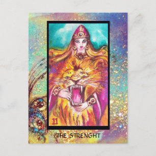 TAROTS OF THE LOST SHADOWS /STRENGHT / FORTITUDE POSTCARD