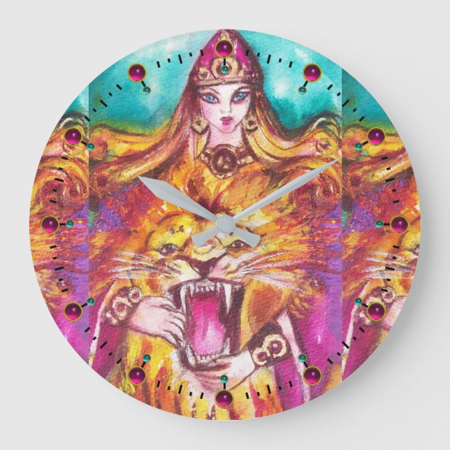 TAROTS OF THE LOST SHADOWS /Strength / Fortitude Large Clock (Front)