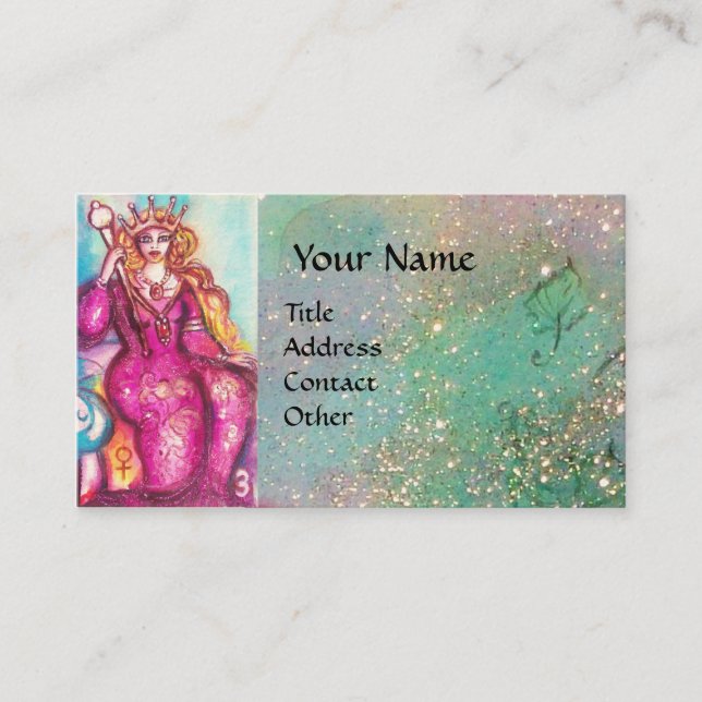 TAROTS OF THE LOST SHADOWS / THE EMPRESS BUSINESS CARD (Front)