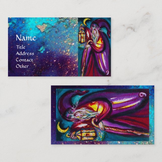 TAROTS OF THE LOST SHADOWS / THE HERMIT BUSINESS CARD (Front/Back)