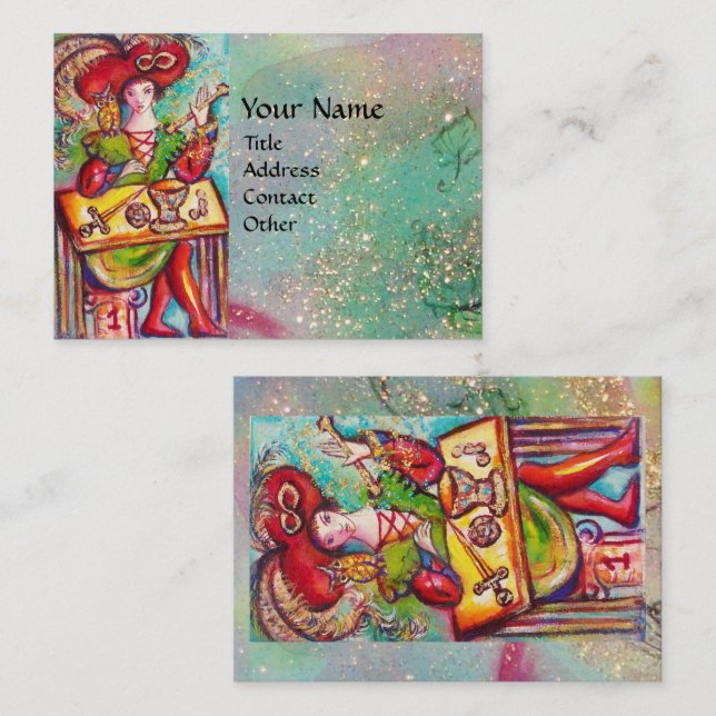 TAROTS OF THE LOST SHADOWS / THE MAGICIAN BUSINESS CARD (Front/Back)