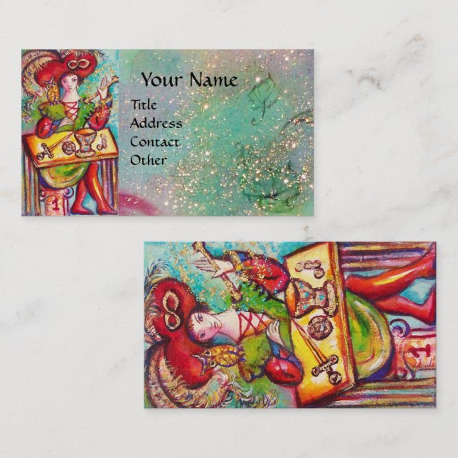 TAROTS OF THE LOST SHADOWS / THE MAGICIAN BUSINESS CARD (Front/Back)