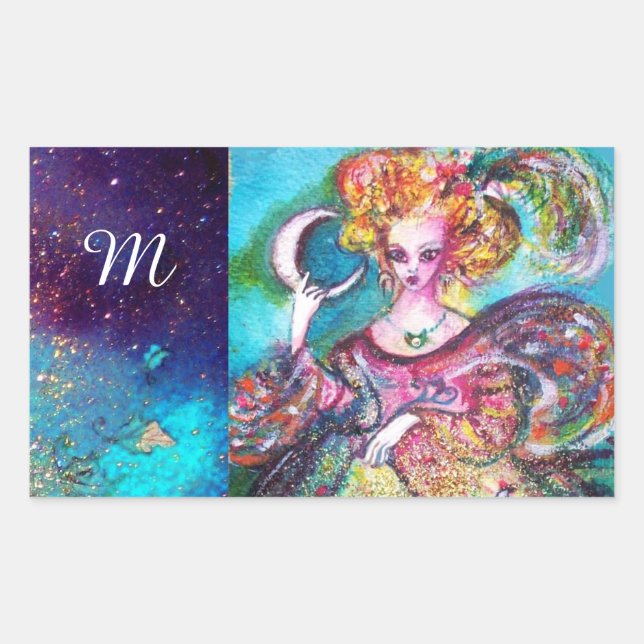 TAROTS OF THE LOST SHADOWS /THE MOON LADY Monogram Sticker (Front)