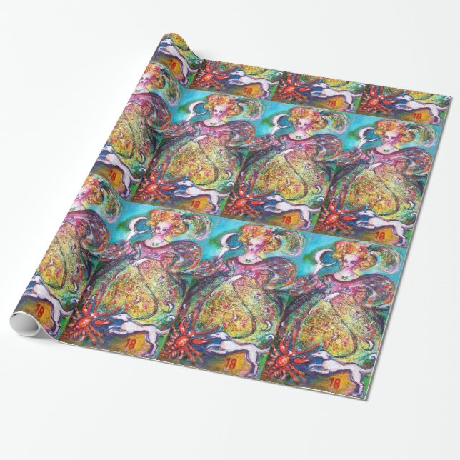 TAROTS OF THE LOST SHADOWS / THE MOON LADY WRAPPING PAPER (Unrolled)