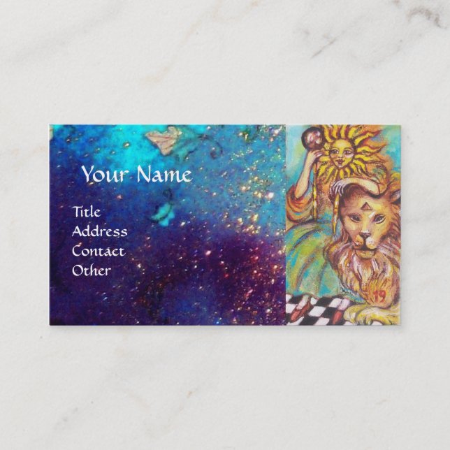 TAROTS OF THE LOST SHADOWS / THE SUN BUSINESS CARD (Front)