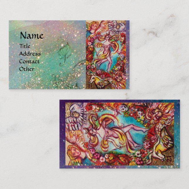 TAROTS OF THE LOST SHADOWS The World Business Card (Front/Back)