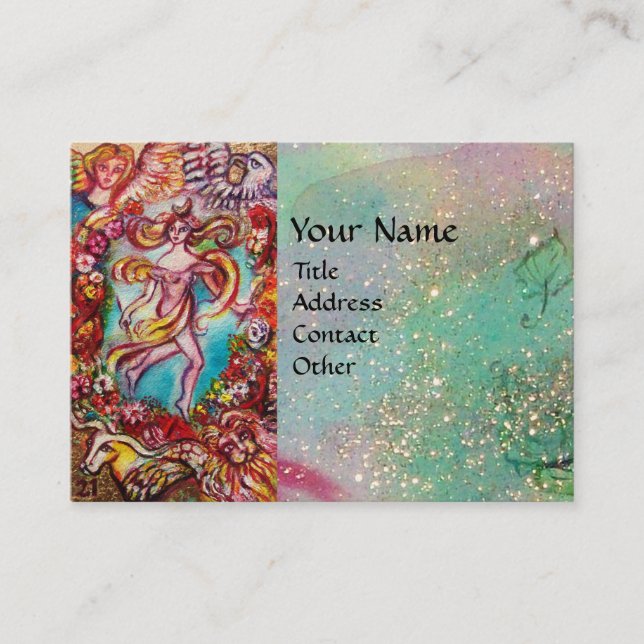 TAROTS OF THE LOST SHADOWS The World Business Card (Front)