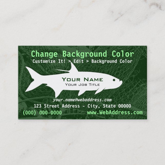 Tarpon Fish Business Card (Front)