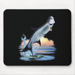 Tarpon Fish Fresh Water Wildlife Hunting Fishing A Mouse Pad