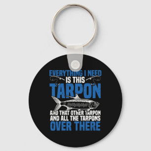 Tarpon Fishing Spot Rod And Reel Combo Tarpon Fish Keychain