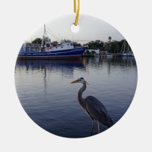 Tarpon Springs Ceramic Ornament (Front)