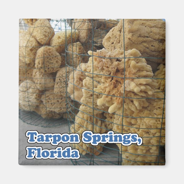 Tarpon Springs Éponges Magnet (Devant)