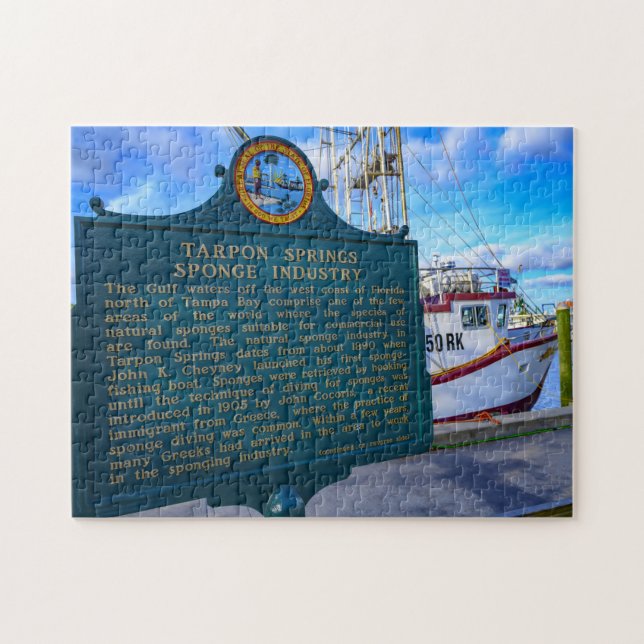 Tarpon Springs Florida Jigsaw Puzzle (Horizontal)