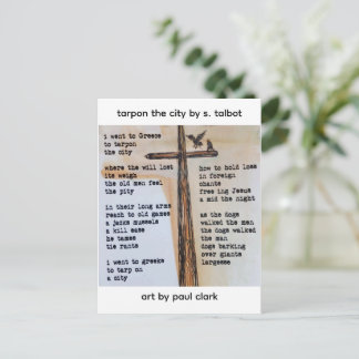 Tarpon The City Art Poetry Postcard
