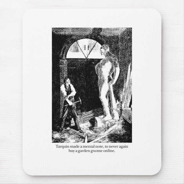 Tarquin and the Garden Gnome Mouse Pad (Front)
