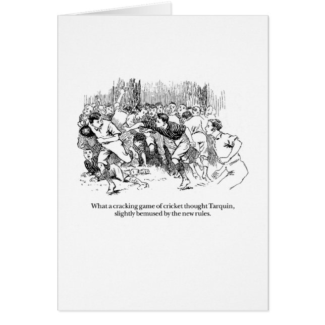 Tarquin et cricket (Devant)