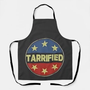 Tarrfied Anit Trump Patriotic American Apron