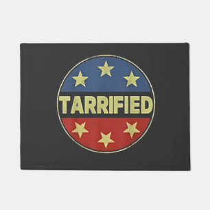 Tarrfied Anit Trump Patriotic American Doormat