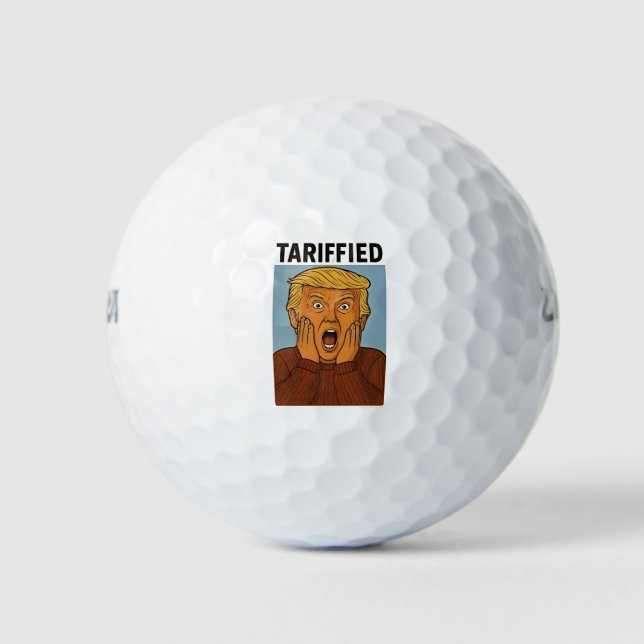 Tarrified Resist I Stand With Penguins  Golf Balls (Front)