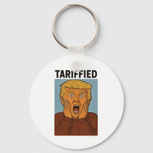 Tarrified Resist I Stand With Penguins Keychain