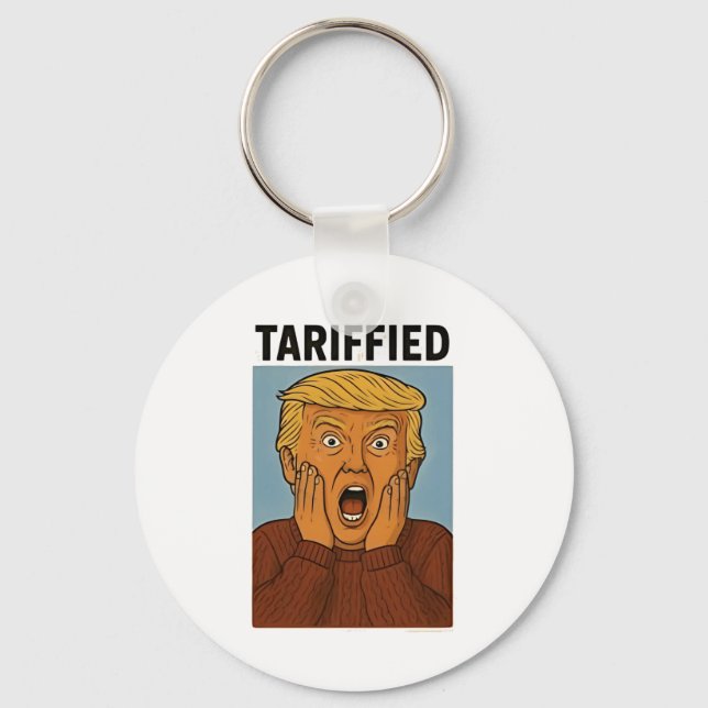 Tarrified Resist I Stand With Penguins  Keychain (Front)