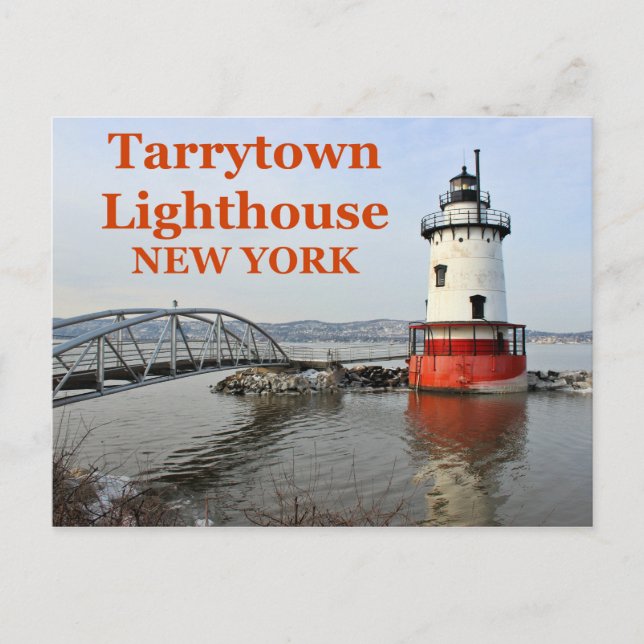 Tarrytown Lighthouse, New York Postcard (Front)