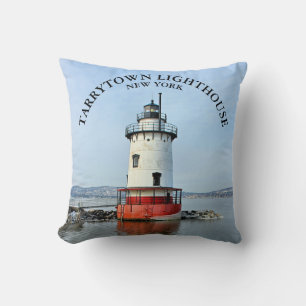 Tarrytown Lighthouse, New York Throw Pillow