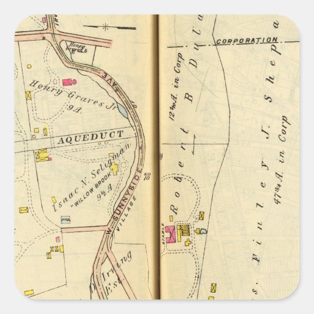Tarrytown, New York 6 Square Sticker (Front)