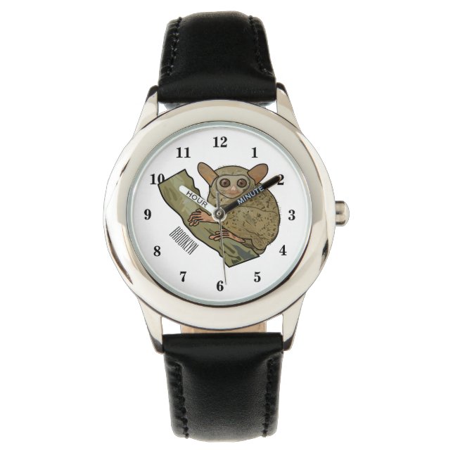 Tarsier cartoon illustration watch (Front)