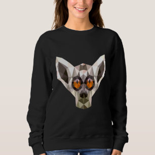 Tarsier Primate Monkey Polygon Monkey Artists Sweatshirt