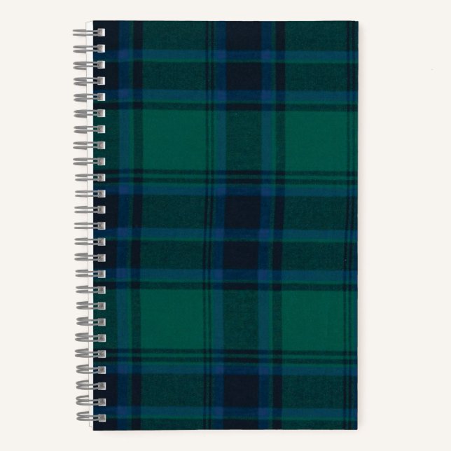 Tartan 5.5" x 8.5" Spiral Noteboook Notebook (Front)
