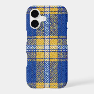 Tartan à carreaux bleu et jaune intemporel