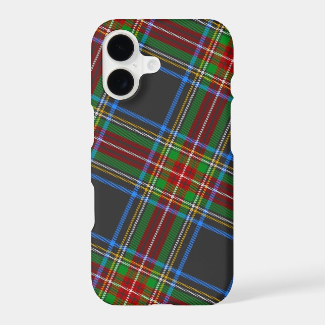 Tartan à carreaux du clan Stewart Stuart Black (Verso)