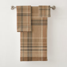 Tartan à carreaux terracotta brun orange poussiére