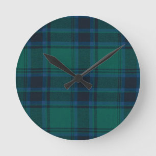 Tartan Acrylic Wall Clock