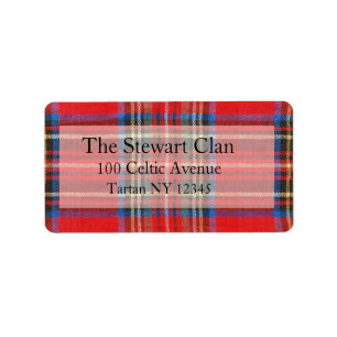 Tartan Address Label