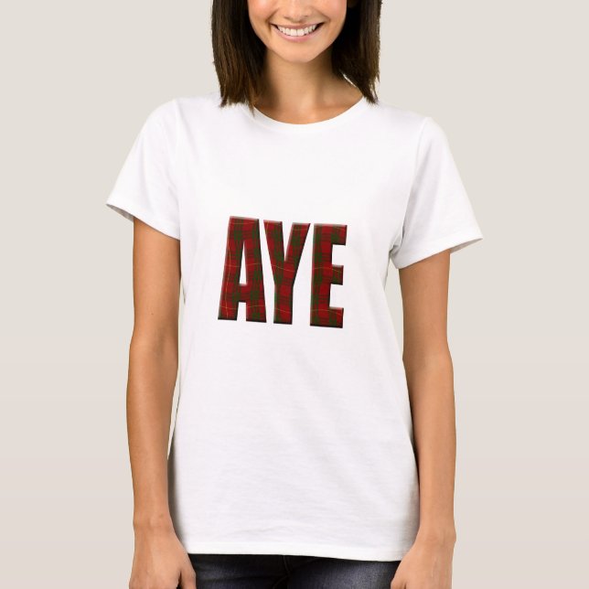 Tartan Aye T-Shirt (Front)