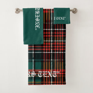 Tartan Bath Towel Set
