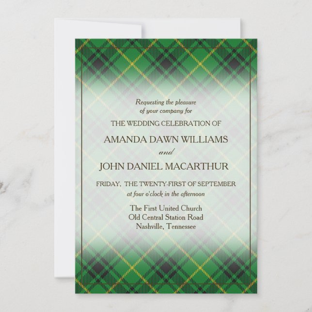 Tartan Beauty Clan Arthur MacArthur Scottish Plaid (Front)