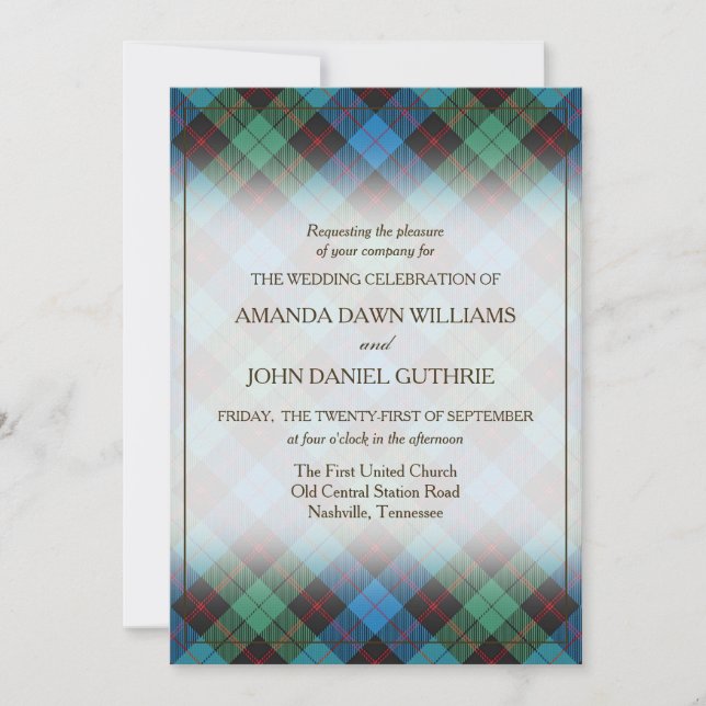 Tartan Beauty Clan Guthrie Scottish Plaid (Front)